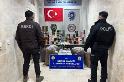 Edirne’de Yılbaşı Öncesi Kaçak İçki ve Kaçakçılık Operasyonu