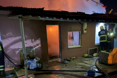 Edirne'de Yaşlı Kadının Evi Alevlere Teslim Oldu
