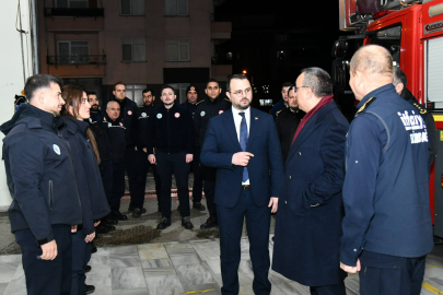 Vali Soytürk’ten İtfaiye Personeline Yeni Yıl Ziyareti