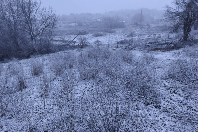 Edirne'nin Hamzabeyli Köyünde Kar Yağışı Başladı