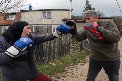 Kimya Mühendisi Genç Sporcu Kick Boks Müsabakalarına Köyünde Hazırlanıyor