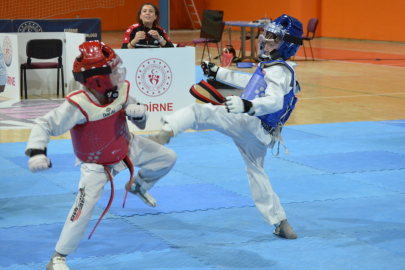 Edirneli Taekwondocular Batı Grubu İçin Mindere Çıktı