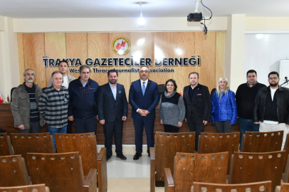 Vali Recep Soytürk’ten Batı Trakya Gazeteciler Derneği’ne 10 Ocak Ziyareti