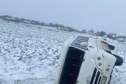 Edirne'de Minibüs Kazası: 1 Yaralı