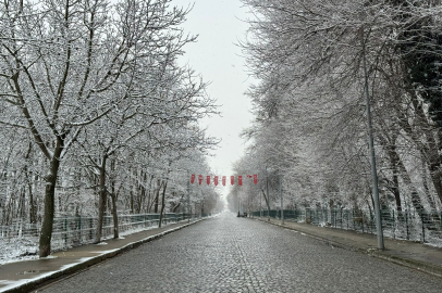 Edirne’nin ‘Küçük Paris’inde Kar Görselliği