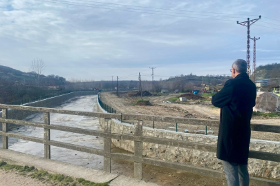 Çayırdere Köyü’nde Dere Islah Çalışmaları İncelendi