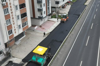 Çerkezköy’de Sıcak Asfalt Çalışmaları Sürüyor