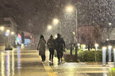 Edirne Merkezde Kar Görseli Başladı