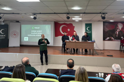 Yeşilay Edirne Şubesinde Bayrak Yeniden Başkan Seçildi