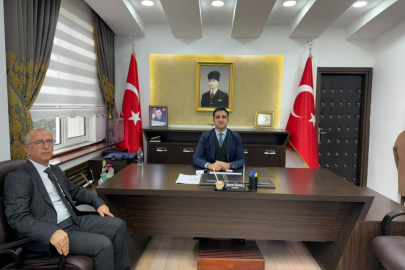 Hamzadere Sulama Birliği Başkanı Recep Çomak’tan Kaymakam Ömer Sevgili’ye Ziyaret