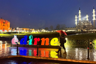 ‎Edirne’de Sağanak Etkili Oluyor