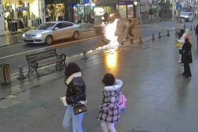 Tekirdağ'da Motosiklet Bir Anda Alev Topuna Döndü