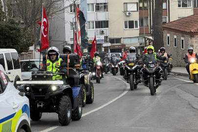 Tekirdağ'da "Bayrağa Saygı Sürüşü" Düzenlendi