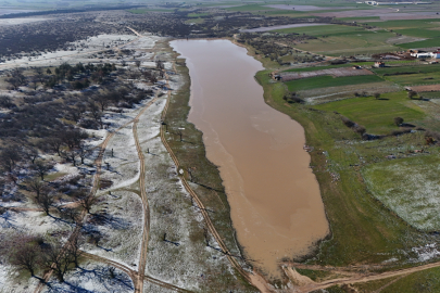Kırklareli'nde Karahıdır Göleti'nin Doluluk Oranı Yağışlarla Arttı