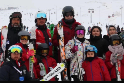 Şehit Çocuklarına Kayak Eğitimi