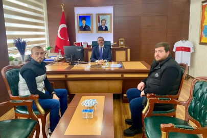 Çayırdere Barajı Sulama Kooperatifi Yönetiminden Kaymakam Özderin’e Ziyaret