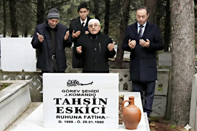 Şehit Jandarma Komando Er Tahsin Eskici Kabri Başında Anıldı