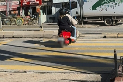 Yaya Geçidinde Motosiklet İnadı!