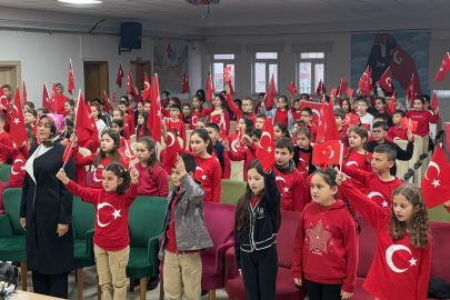 Babaeski'de İlk Ders 'Bayrak Sevgisi' Oldu