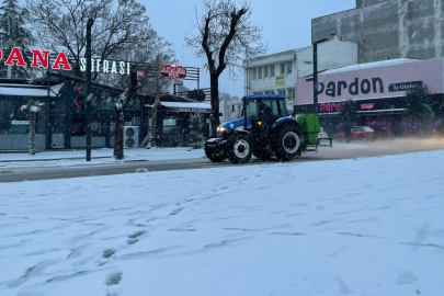 Keşan’da Karla Mücadele Çalışmaları Sürüyor