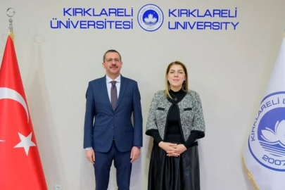 Kaymakam Özderin’den Kırklareli Üniversitesi Rektörüne Ziyaret