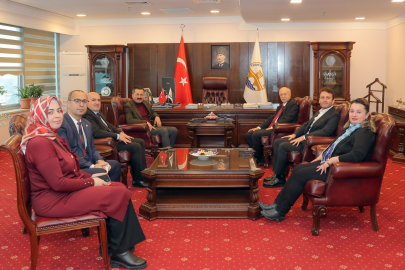 MEB Bakan Müşaviri Süleyman Can’dan Rektör Mustafa Hatipler’e Ziyaret