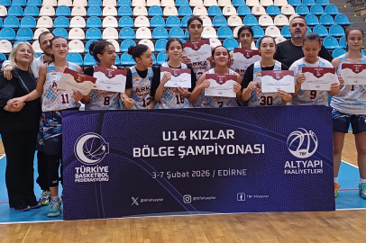 Edirne’de U-14 Kızlar Bölge Basketbol Şampiyonası Tamamlandı