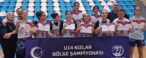 Edirne’de U-14 Kızlar Bölge Basketbol Şampiyonası Tamamlandı