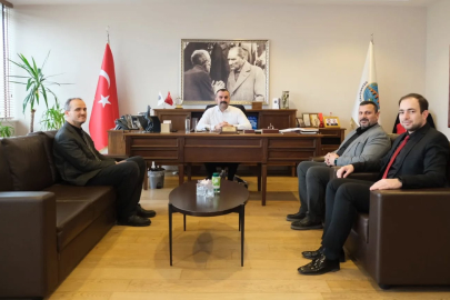 İlçe Milli Eğitim Yöneticilerinden Başkan Martin’e Ziyaret