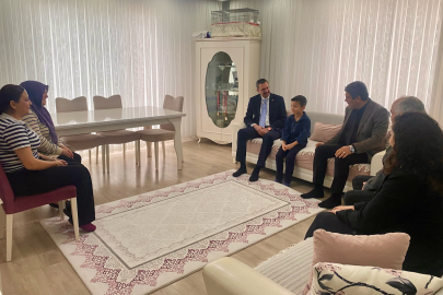 Kaymakam Özderin’den Öğrenciye Geçmiş Olsun Ziyareti