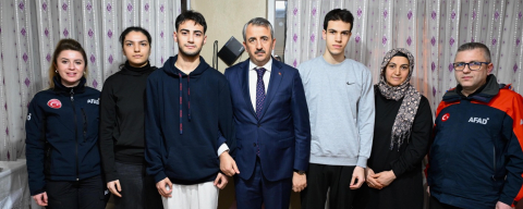 Vali Sezer’den Depremzede Kayıkoğlu Ailesine Ziyaret