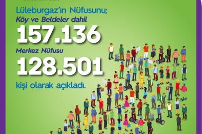 Lüleburgaz’ın Nüfusu 128 Bin 501 Kişi Oldu