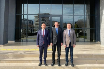 Kaymakam Enver Özderin’den Kadastro Müdürü Akkaya’ya Hayırlı Olsun Ziyareti