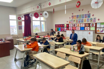 Kaymakam Enver Özderin’den Öğrencilerle Okuma Saati Etkinliği