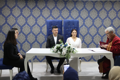 Trakya'da 68 Çift Sevgililer Günü'nde Evlendi