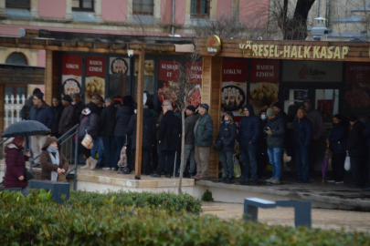 Edirne’deki Halk Kasap’ta Ramazan Yoğunluğu