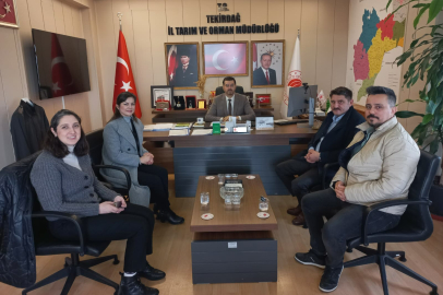 Çerkezköy TSO 14. Meslek Grubu Temsilcilerinden İl Tarım Müdürü Aksoy’a Ziyaret