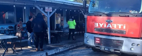 Dinlenme Tesisinde Yağ Yangını