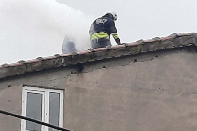 Muratlı'da Baca Yangını Korkuttu