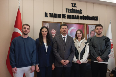 Ziraat Fakültesi Öğrencilerinden İl Tarım Müdürü Aksoy’a Ziyaret
