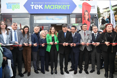 “Tek Market” Süleymanpaşa’da Hizmete Açıldı