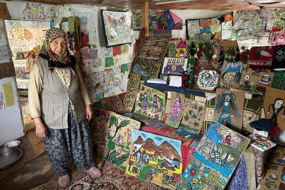 74 Yaşındaki Hakime Teyzenin Resim Tutkusu