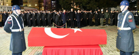 Merhum Jandarma Uzman Çavuş Kamil Keskin Memleketine Uğurlandı