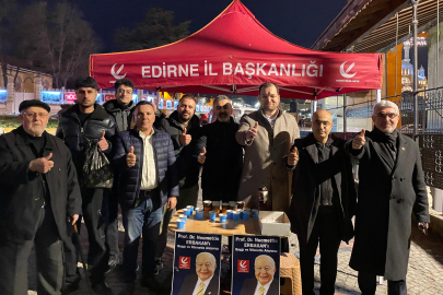Yeniden Refah Partisi Edirne İl Başkanlığı, Erbakan’ı Dualarla Andı