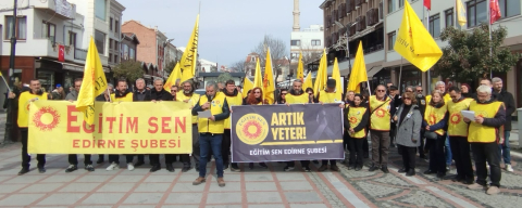 Eğitim- Sen’den Okullarda Şiddete Hayır Eylemi