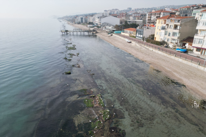 Tekirdağ'da Deniz Suyu Çekildi
