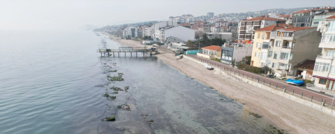 Tekirdağ'da Deniz Suyu Çekildi
