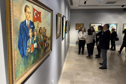 Tekirdağ'da "Kadın: Yeryüzünün Nabzı" Resim Sergisi Açıldı