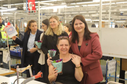 Başkan Gencan’dan Fabrikalarda 8 Mart Ziyareti