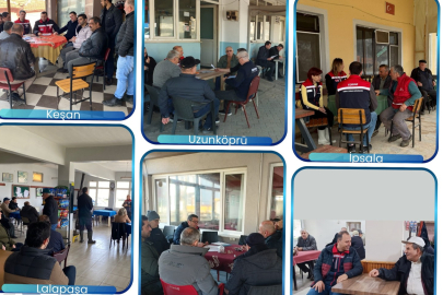 Edirne’de Çiftçilere “Cuma Buluşmaları”nda Bilgilendirme